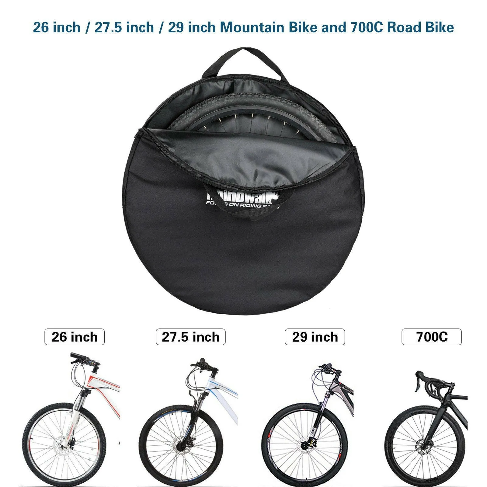 29 inch Bicycle Wheelset Bag Wheel Carry Bag Oxford Bike Travel Tire Bag Wheel Cover for Mountain Road Bike