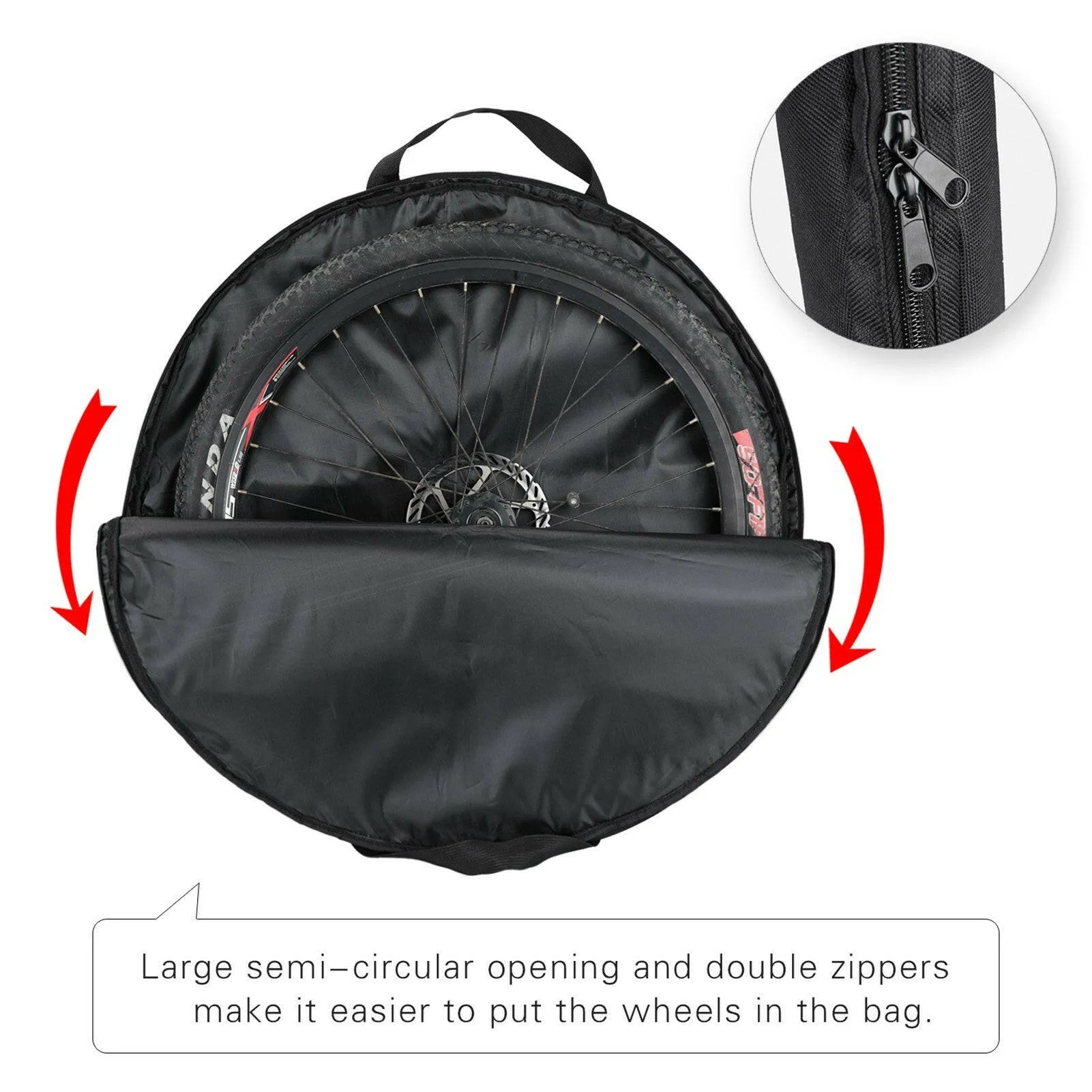 29 inch Bicycle Wheelset Bag Wheel Carry Bag Oxford Bike Travel Tire Bag Wheel Cover for Mountain Road Bike