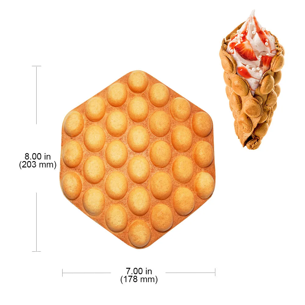 A-FY6G Bubble Waffle Maker Machine | GAS Type Egg Waffle Maker | Professional Rotated Bubble Waffle Machine