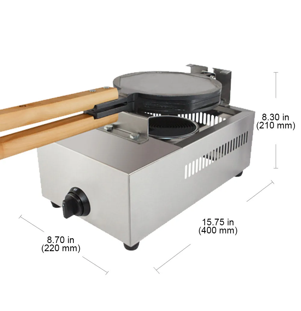 A-FY6G Bubble Waffle Maker Machine | GAS Type Egg Waffle Maker | Professional Rotated Bubble Waffle Machine