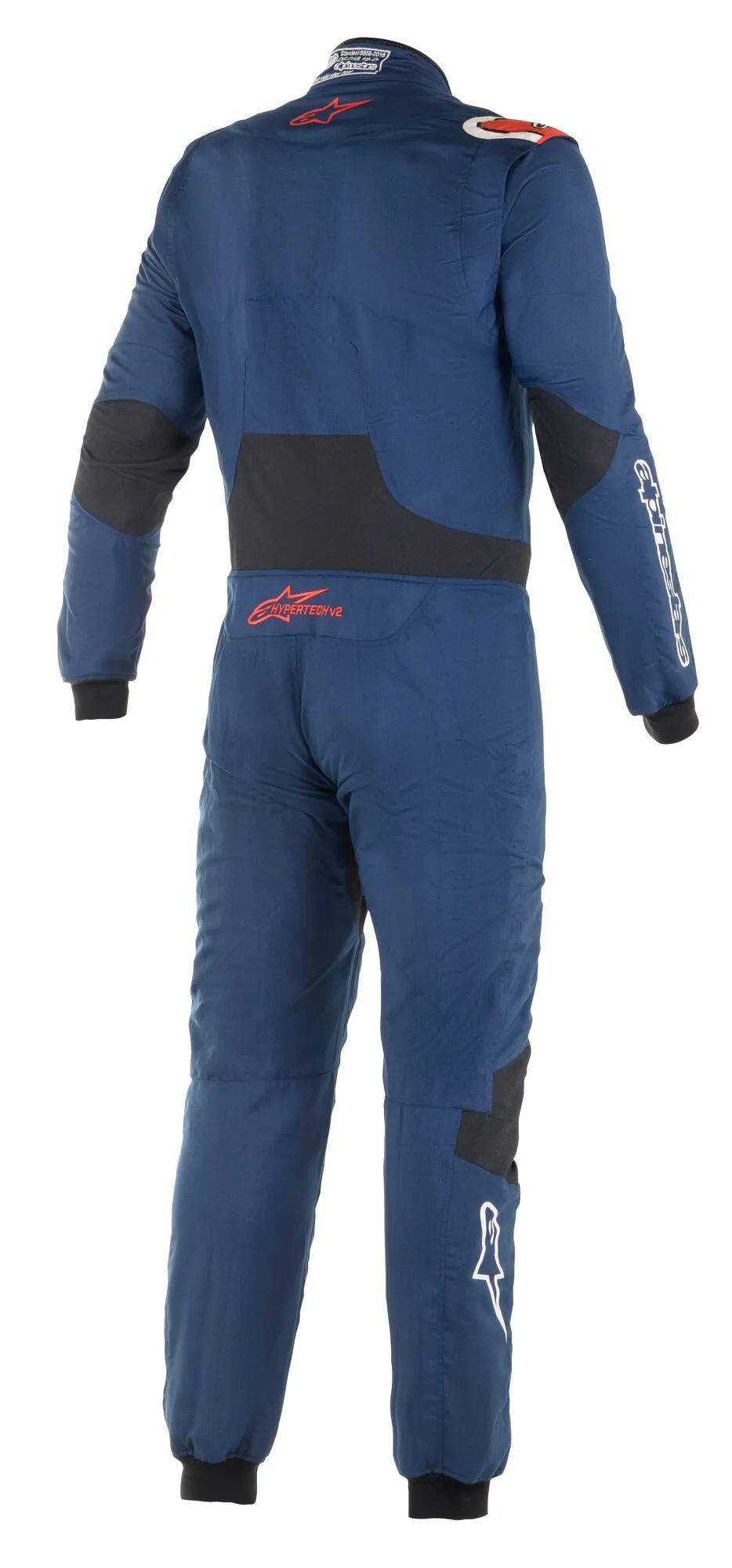 ALPINESTARS 3350220_7138_54 Racing suit HYPERTECH v2, FIA 8856-2018, navy blue/red, Size 54