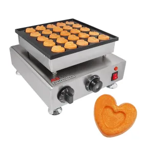 AP-552 Mini Dutch Pancake Maker | Poffertjes Iron | 25 Pcs | Heart-Shaped Pancakes | Mini Dutch Pancakes