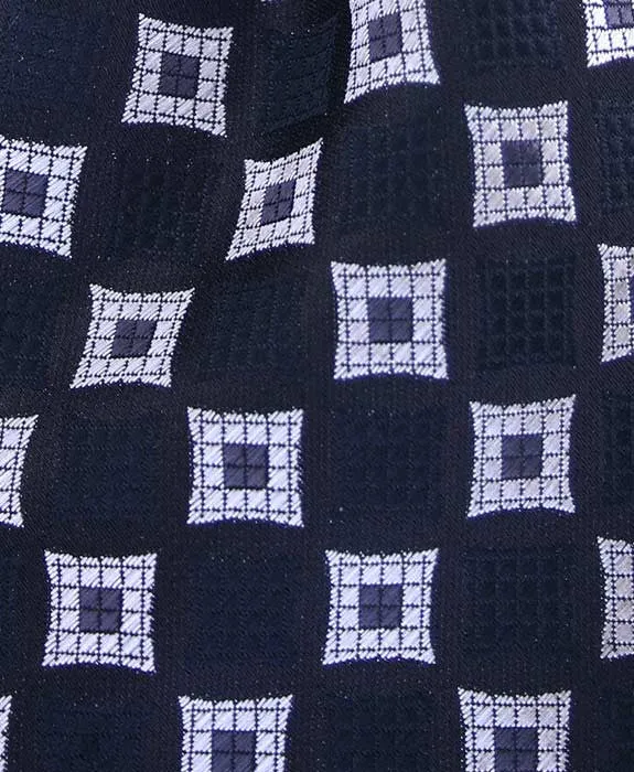 Black and Silver Motif 4" wide Necktie