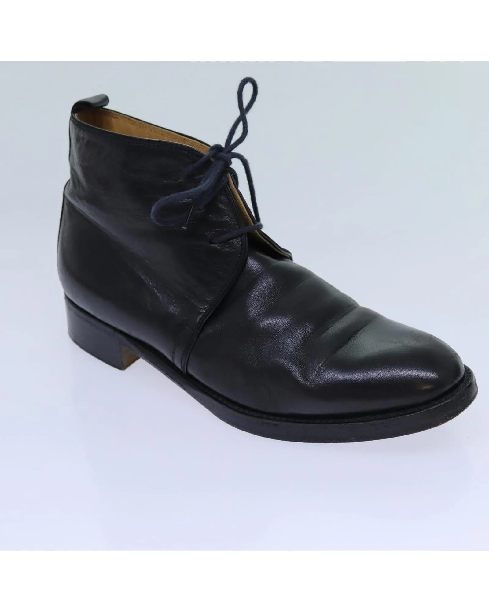 Black Leather Shoes by HERMES