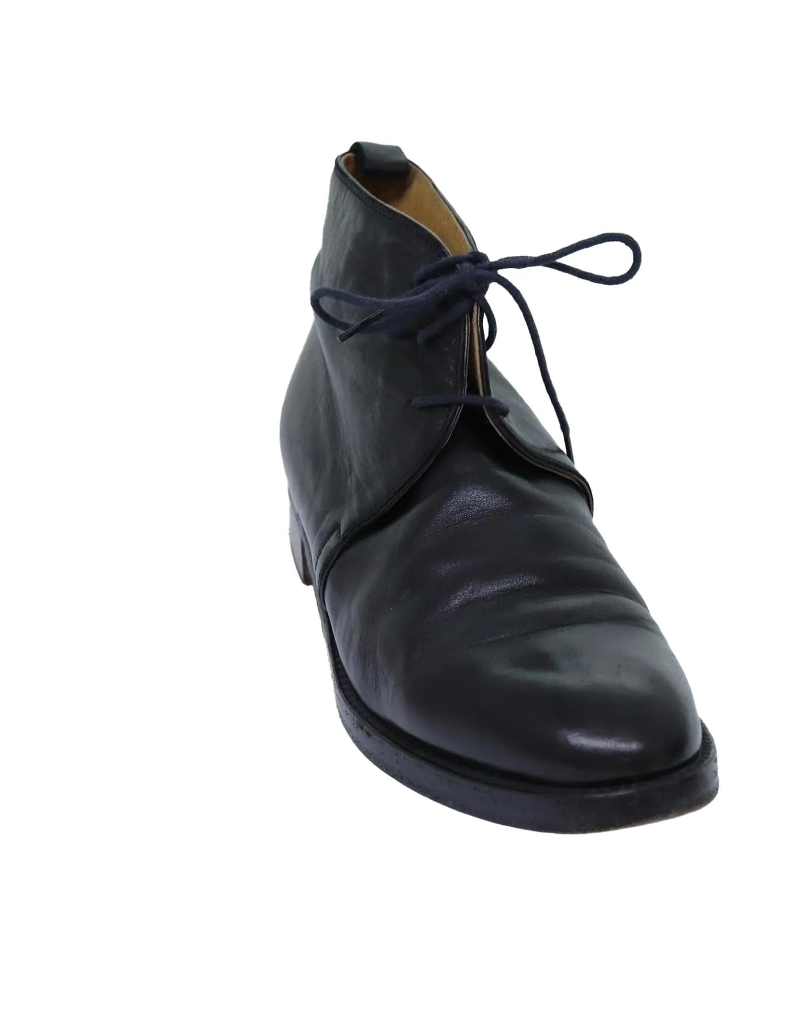 Black Leather Shoes by HERMES
