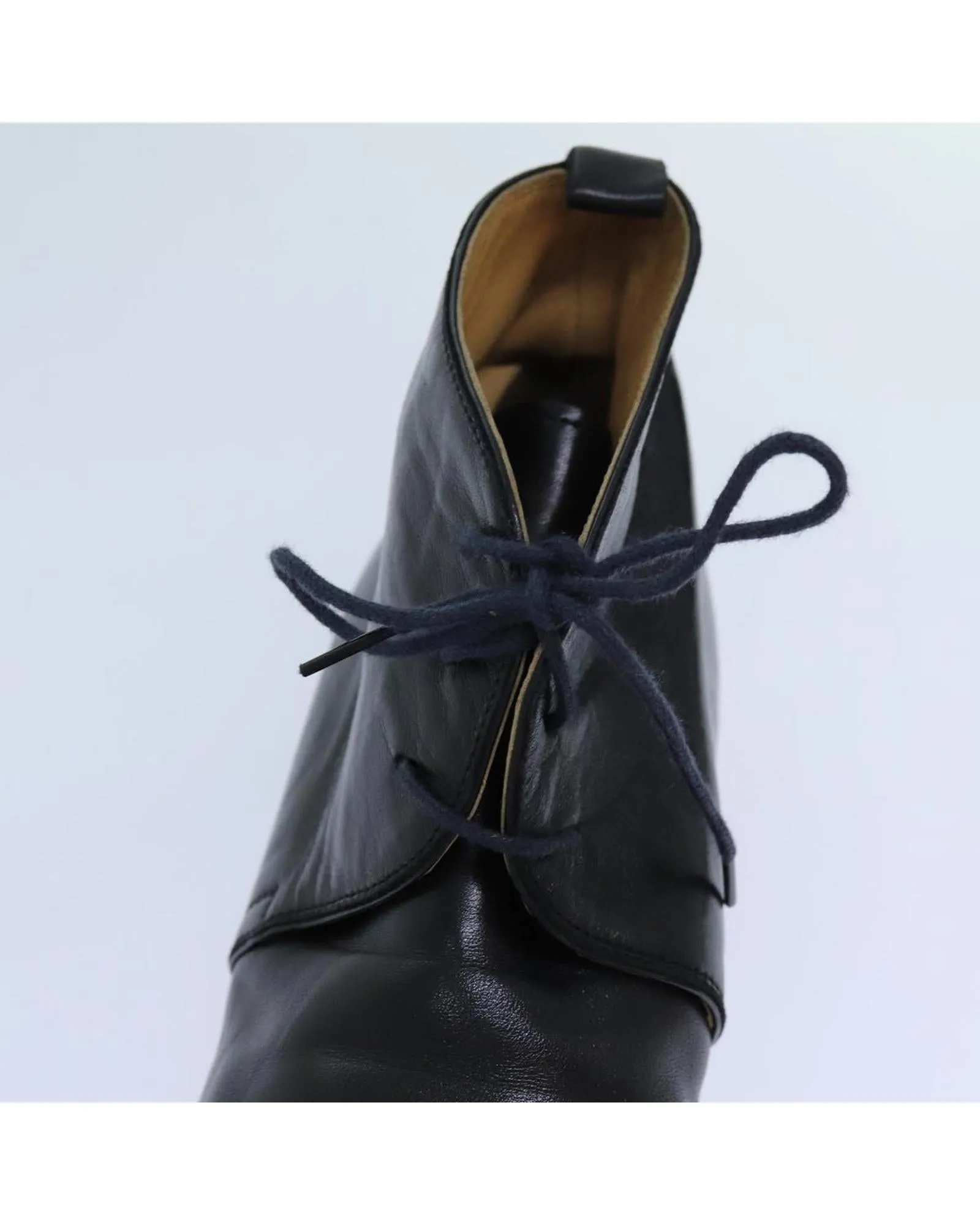 Black Leather Shoes by HERMES