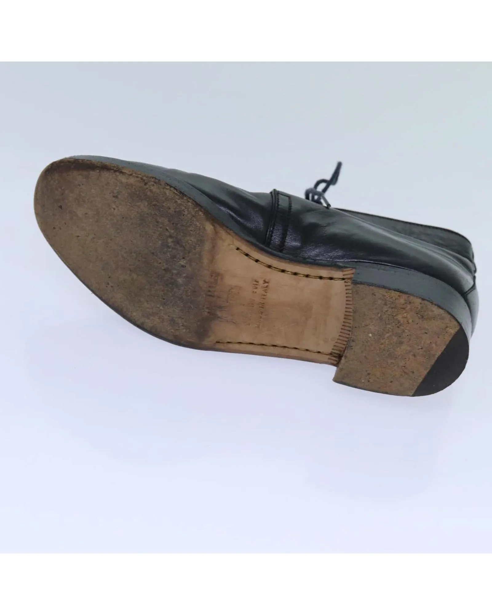 Black Leather Shoes by HERMES