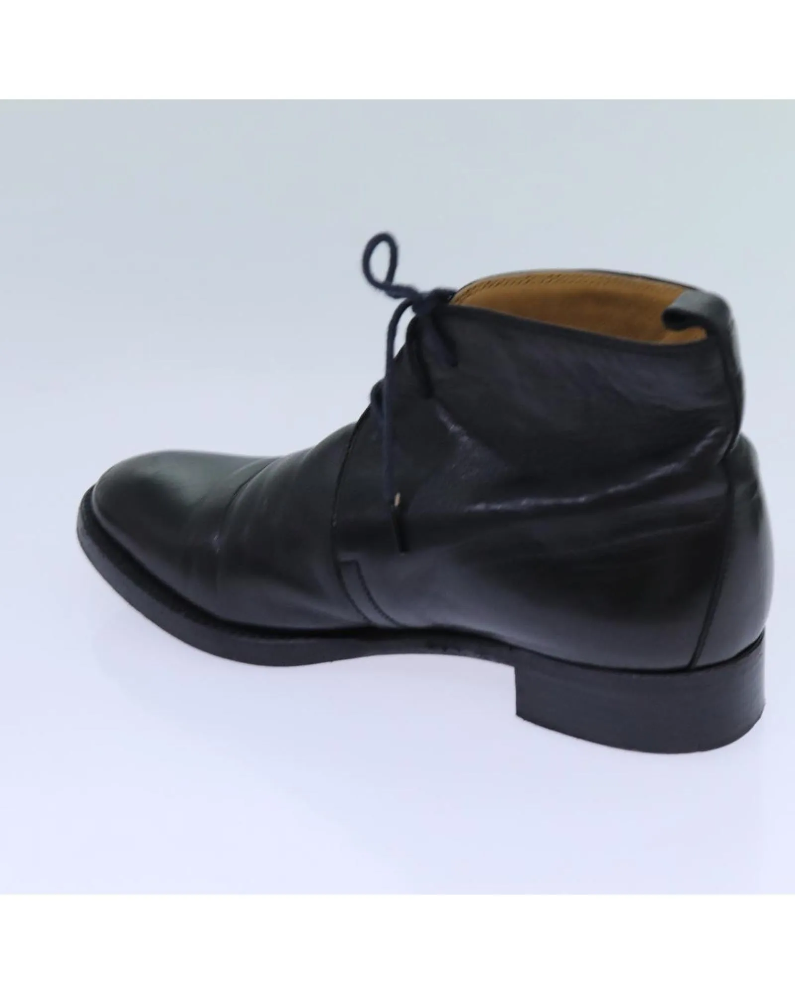Black Leather Shoes by HERMES
