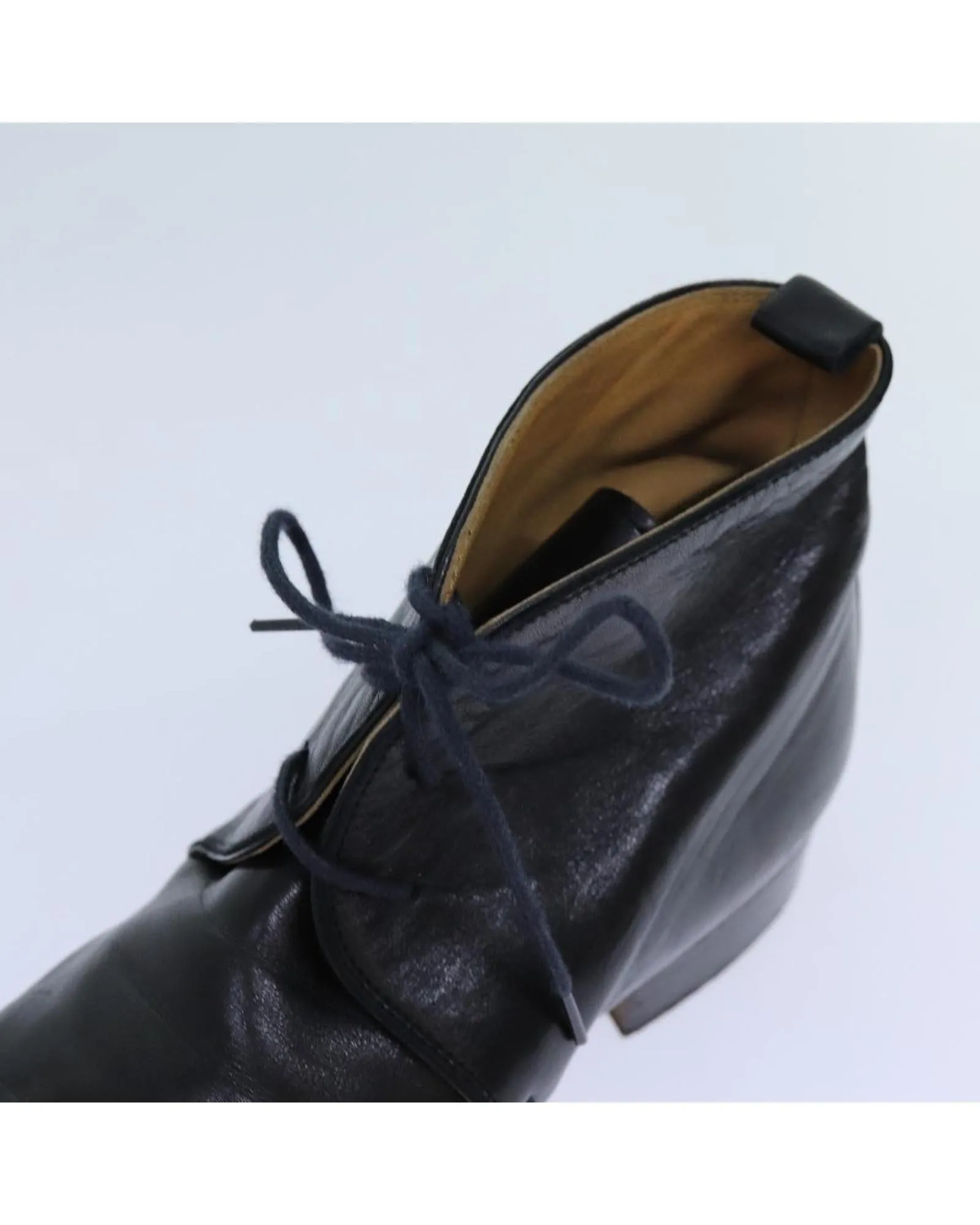 Black Leather Shoes by HERMES