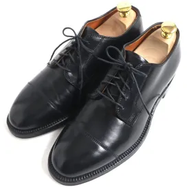 Brooks Brothers x Alden 00061 Leather Shoes, Black, 7D, Men's
