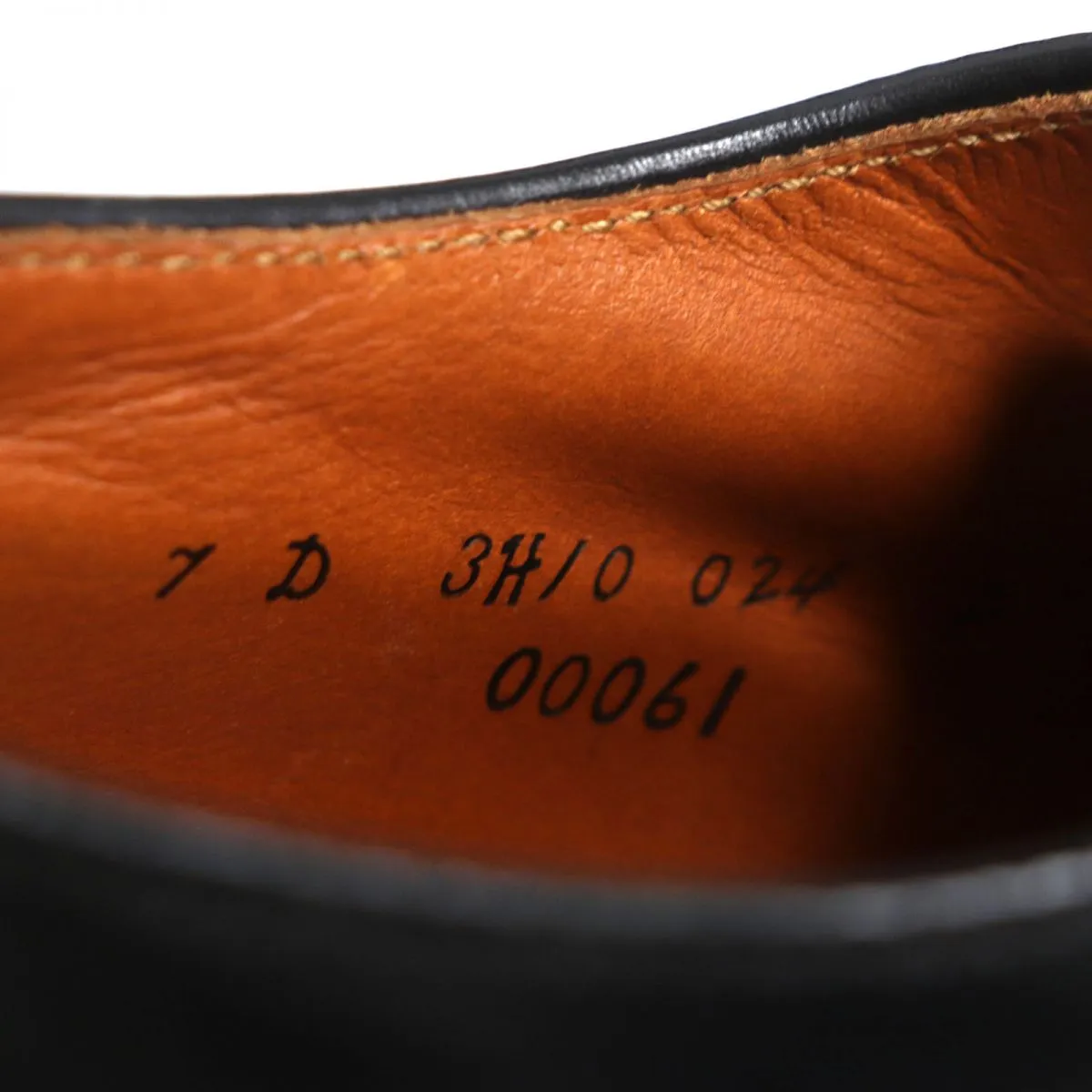 Brooks Brothers x Alden 00061 Leather Shoes, Black, 7D, Men's
