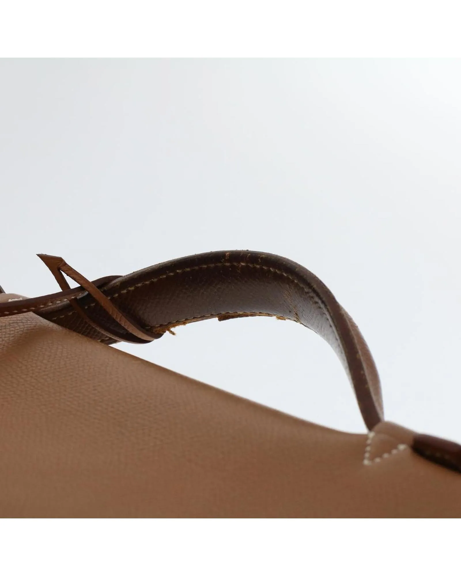 Brown Leather Business Bag with Key Accessory