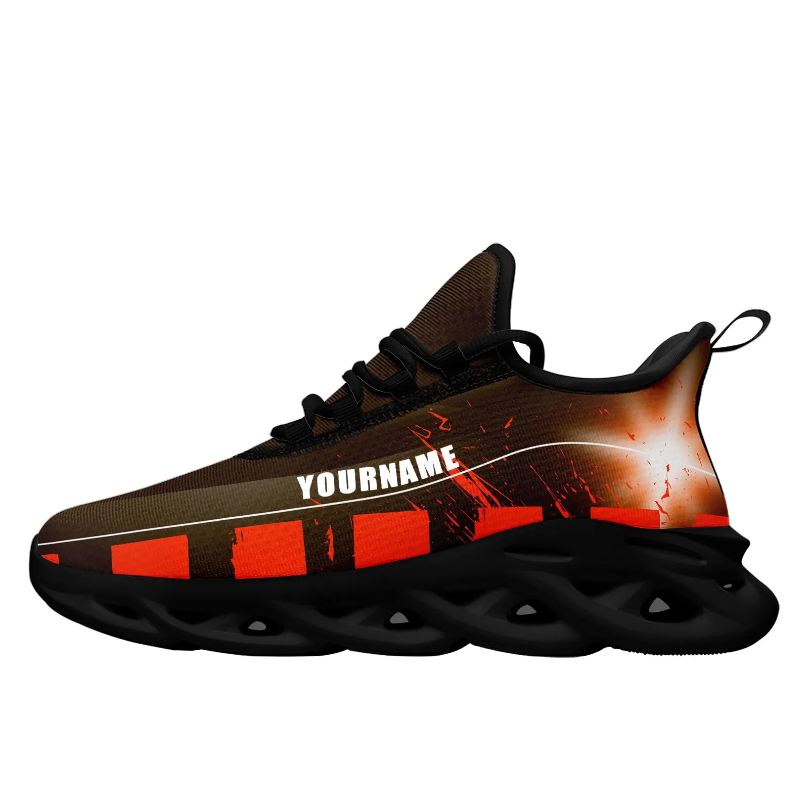 Custom Orange Brown Cleveland Maxsoul Shoes Personalized Sneaker FN003-D020260-8