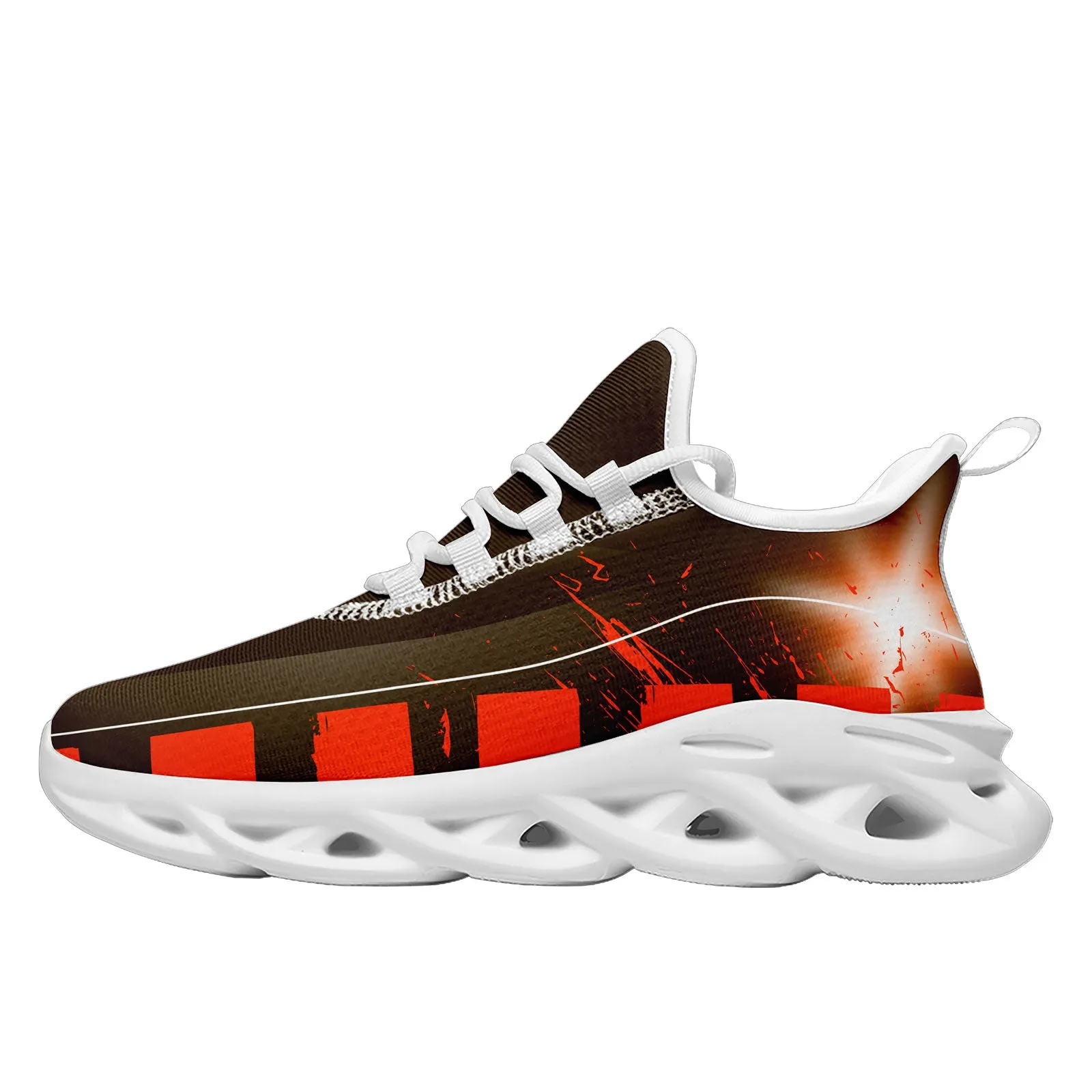 Custom Orange Brown Cleveland Maxsoul Shoes Personalized Sneaker FN003-D020260-8