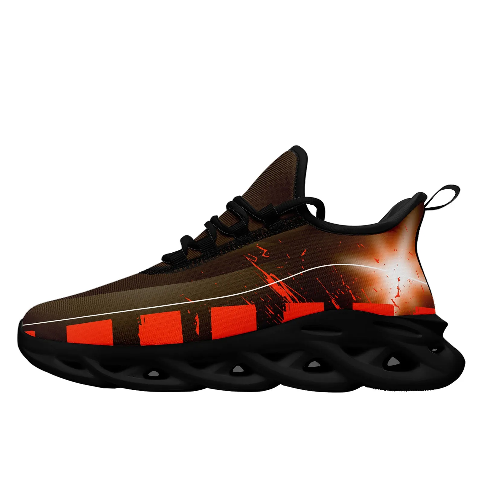 Custom Orange Brown Cleveland Maxsoul Shoes Personalized Sneaker FN003-D020260-8