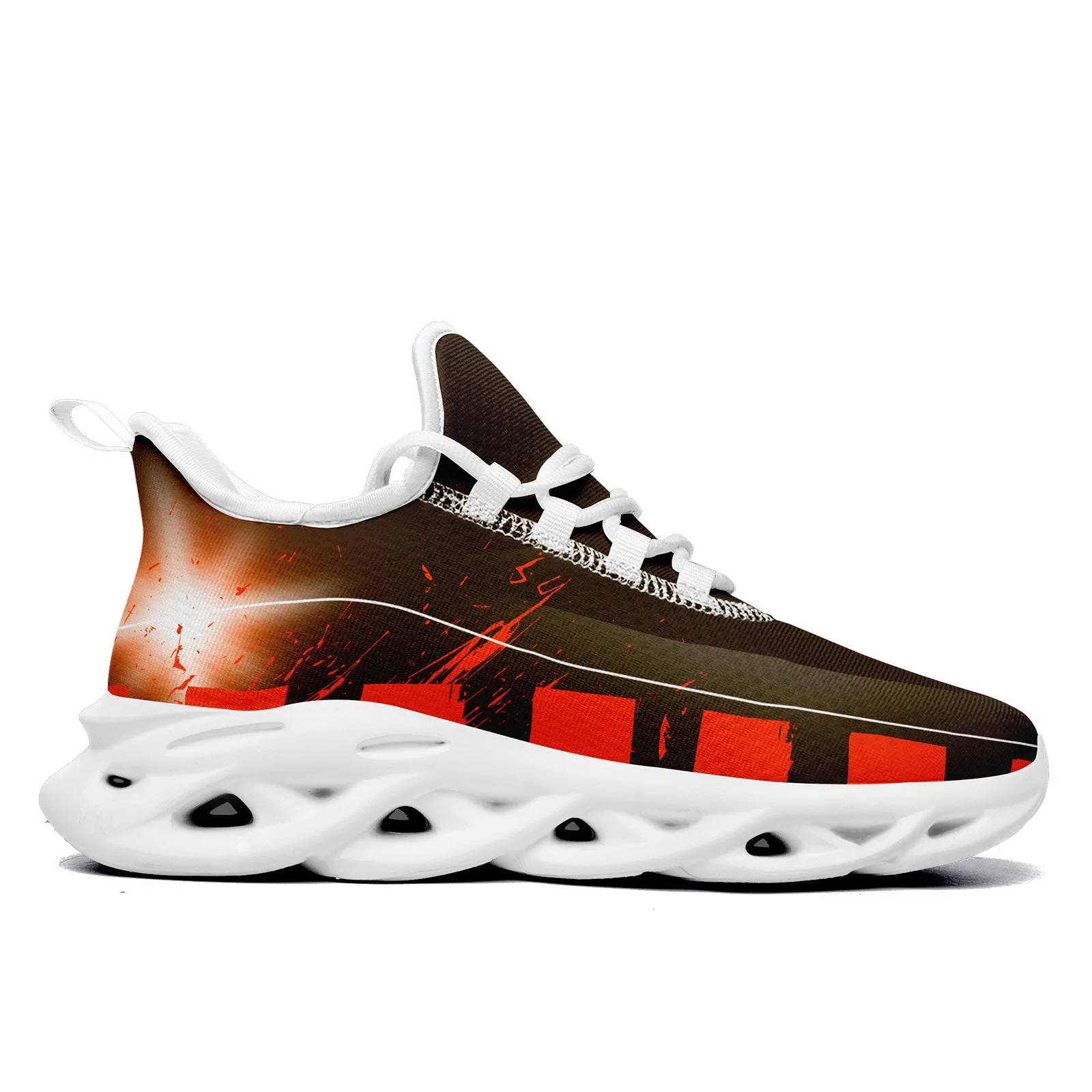 Custom Orange Brown Cleveland Maxsoul Shoes Personalized Sneaker FN003-D020260-8