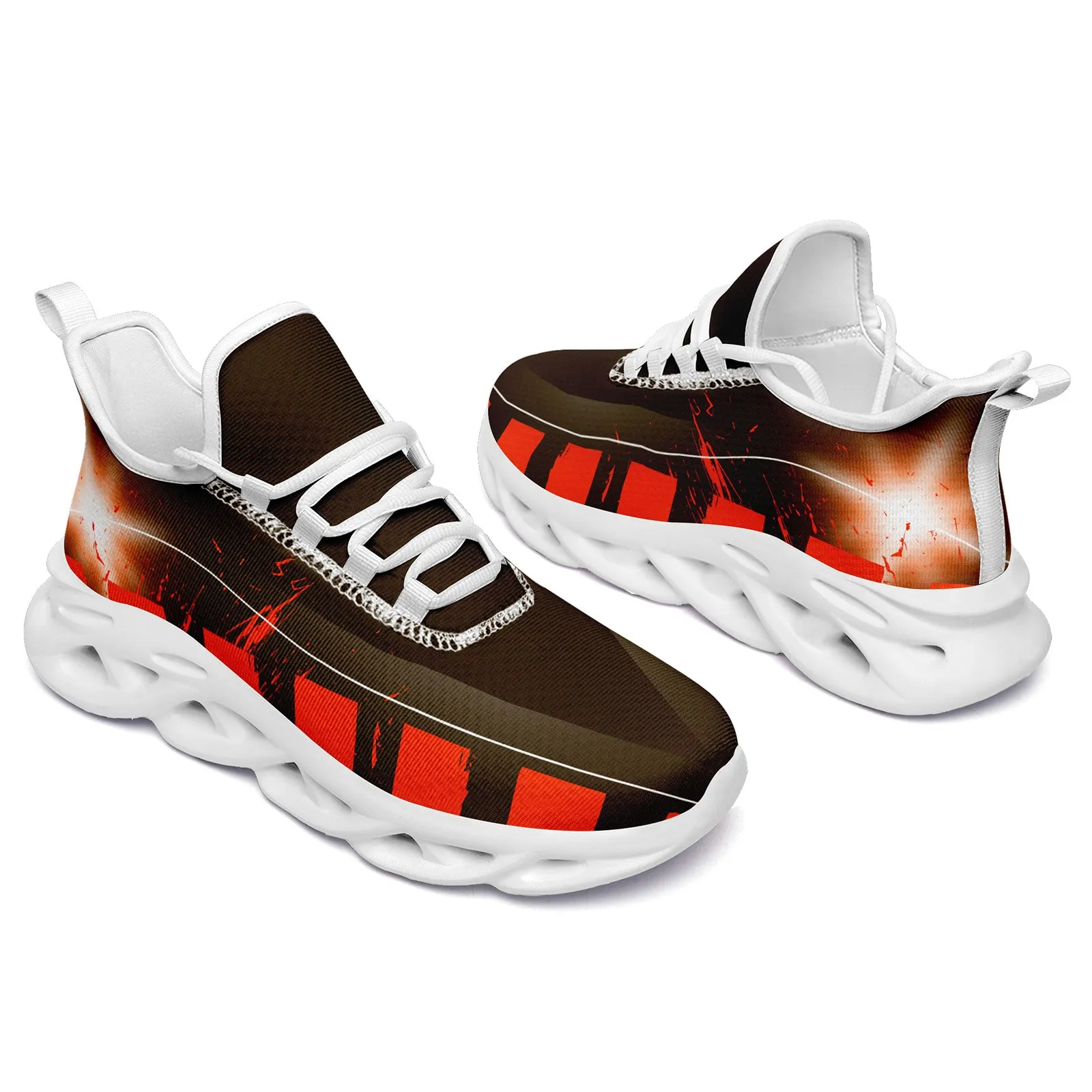 Custom Orange Brown Cleveland Maxsoul Shoes Personalized Sneaker FN003-D020260-8