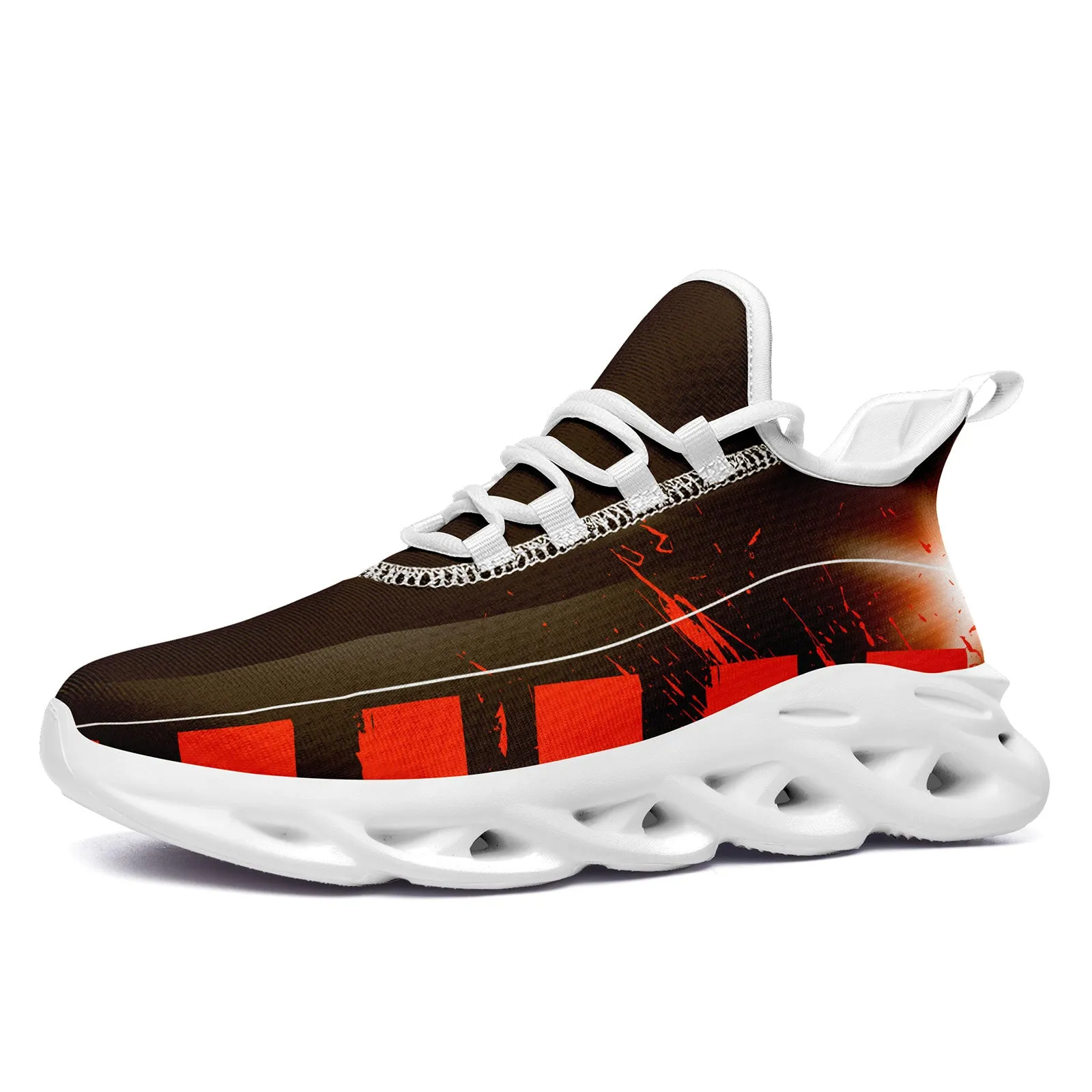 Custom Orange Brown Cleveland Maxsoul Shoes Personalized Sneaker FN003-D020260-8