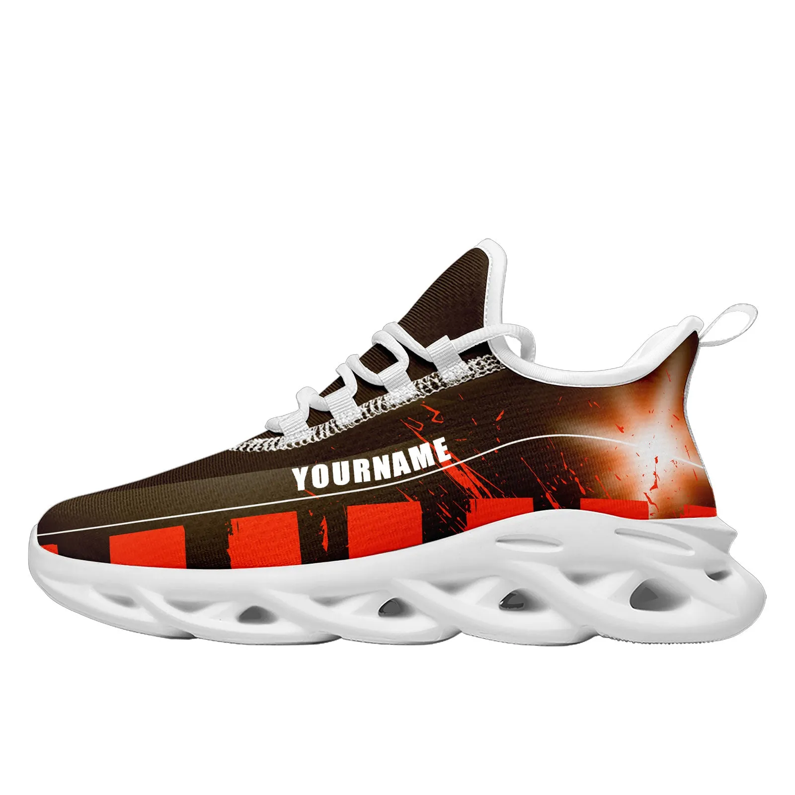 Custom Orange Brown Cleveland Maxsoul Shoes Personalized Sneaker FN003-D020260-8