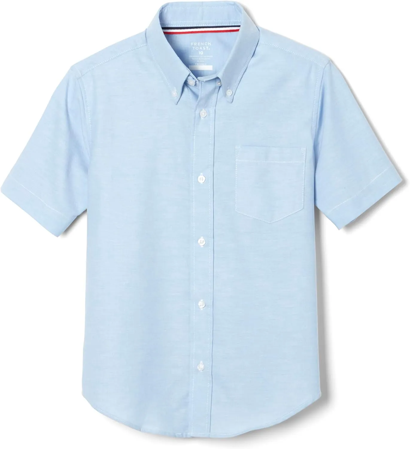 French Toast Boys' Short Sleeve Oxford Dress Shirt (Standard & Husky)