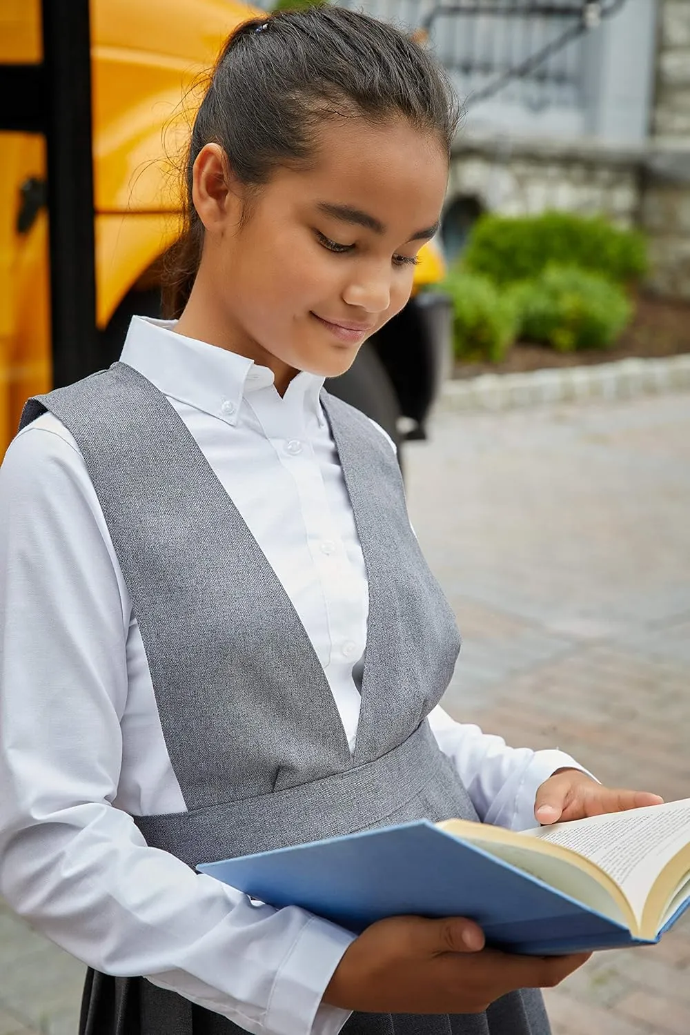 French Toast Girls' Long Sleeve Oxford Blouse