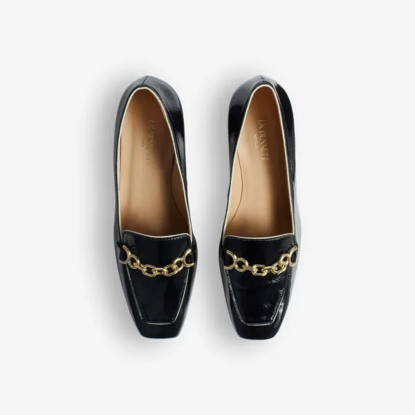 Joanna patent leather pumps with Lk Bennett bit, black