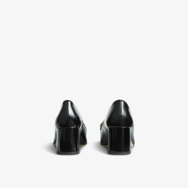 Joanna patent leather pumps with Lk Bennett bit, black