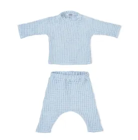 Linen Baby/Kid Clothing Set - Blue