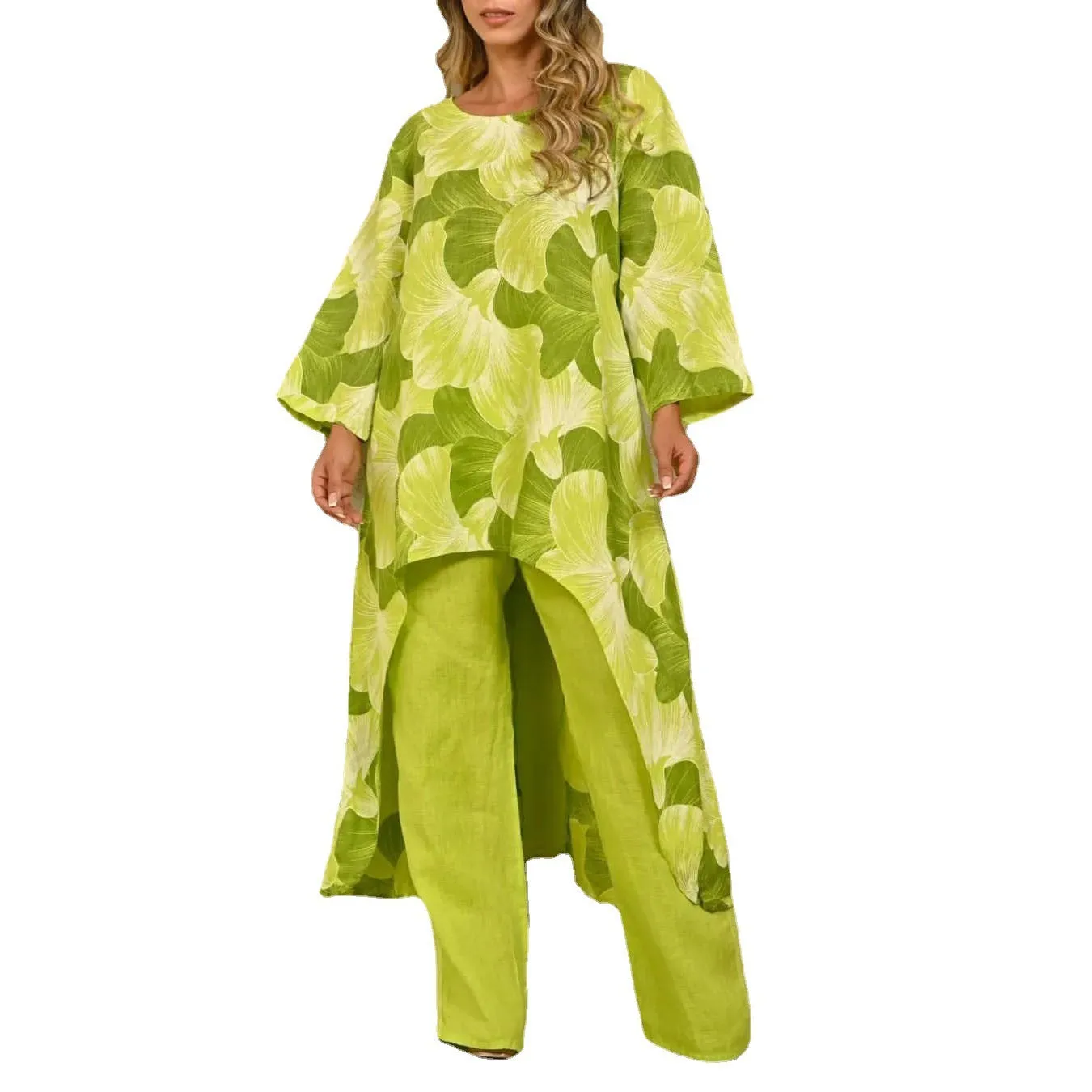 Loose fit Custom Print women’s 2 piece set