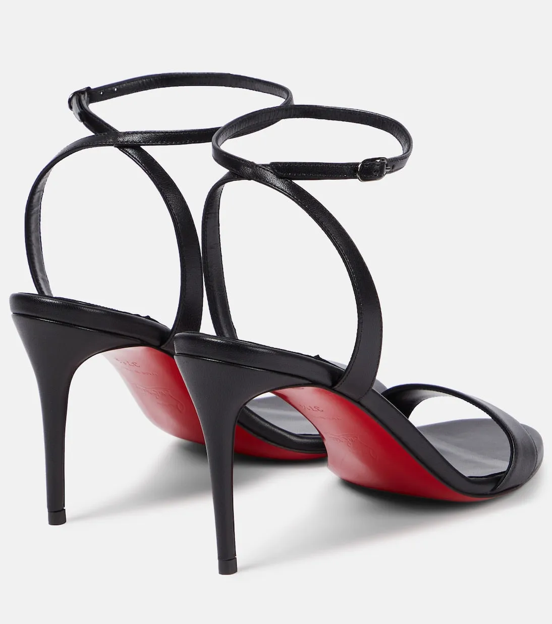 loubigirl 85 Christian Louboutin leather sandals, black