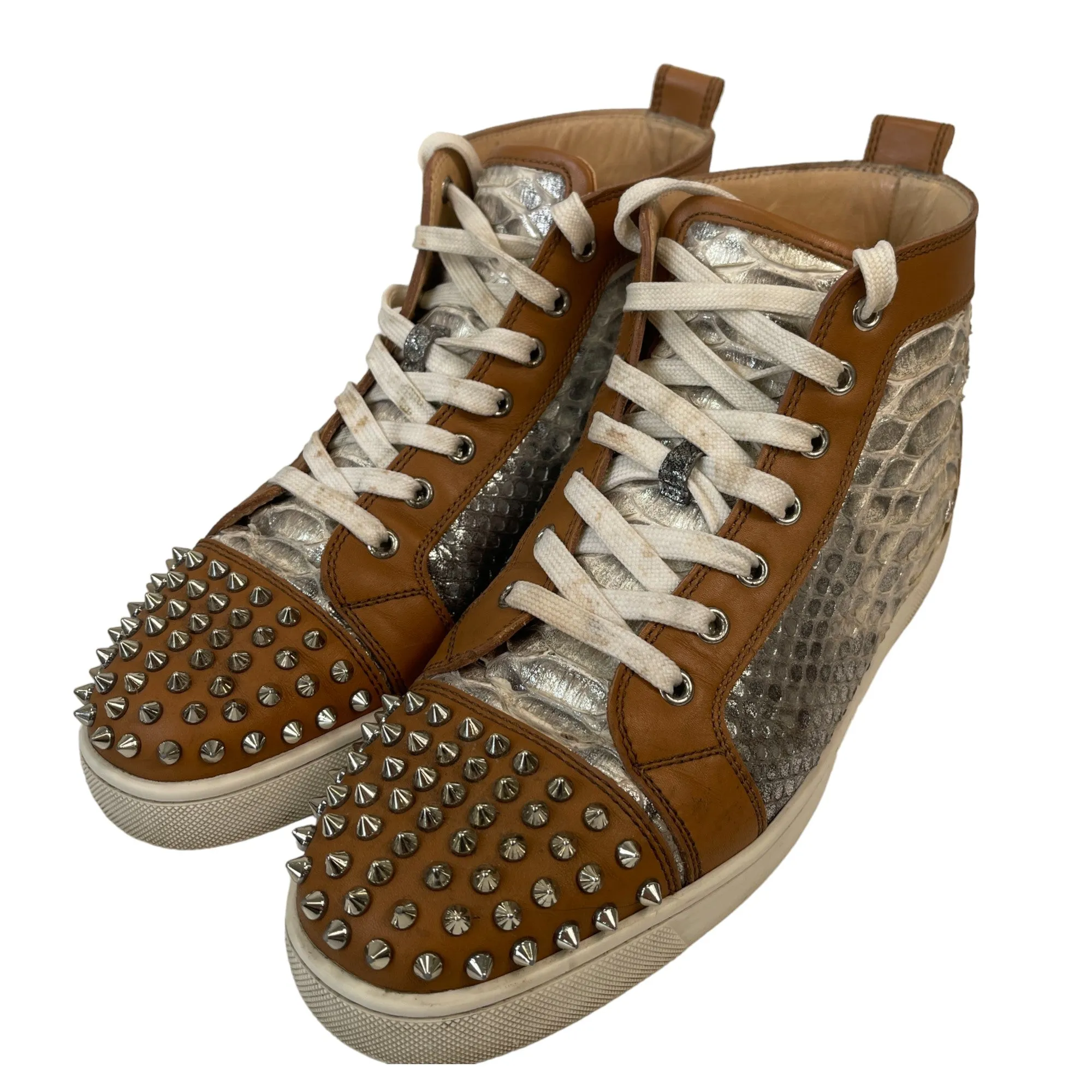 Men's Python Spike High Trainers Brown Size EU 42 / UK 8