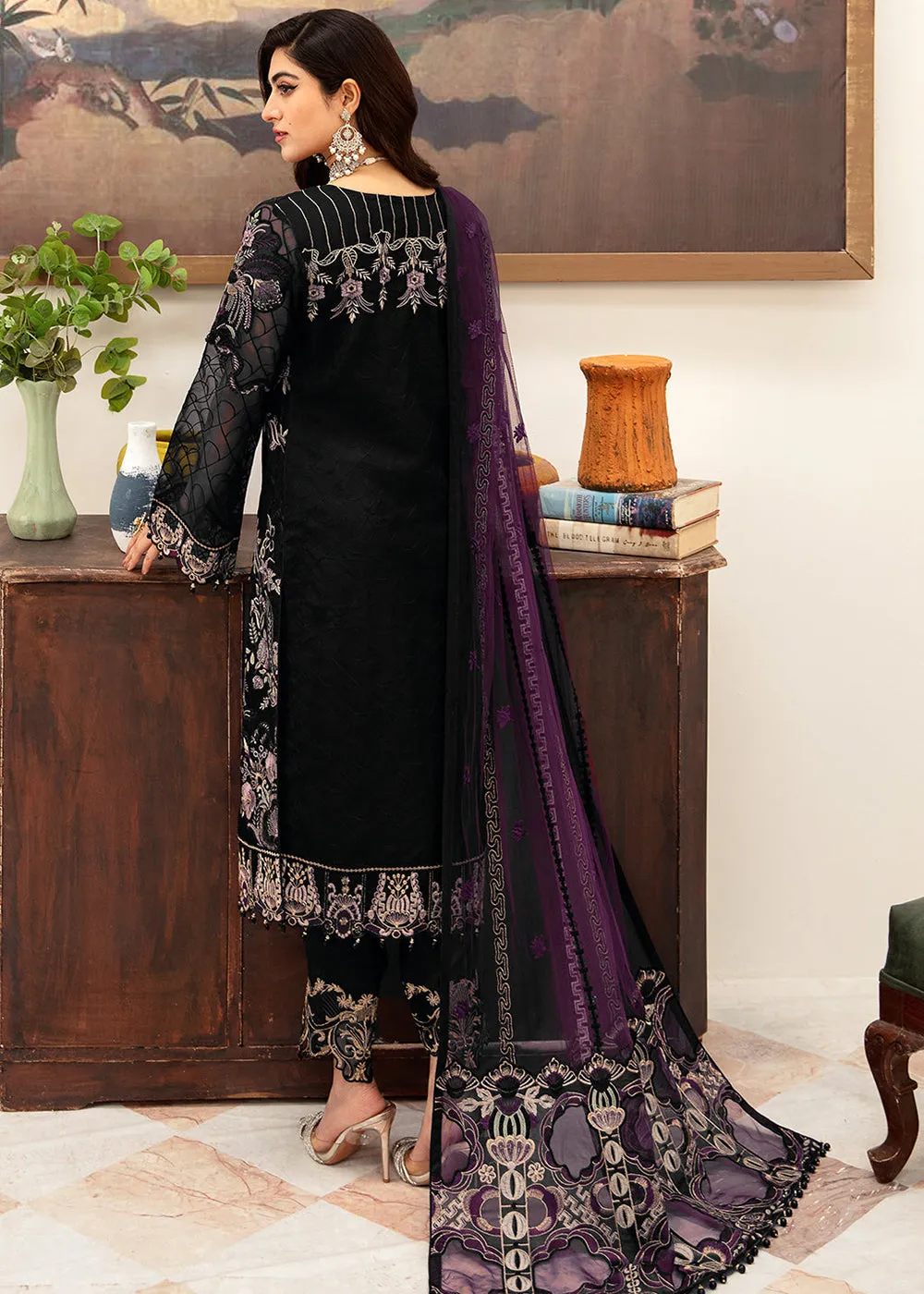 Minhal Organza Collection Vol 10 by Ramsha | M-1006
