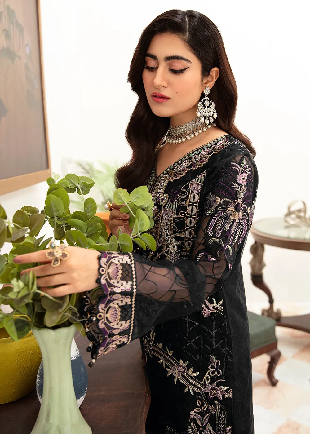 Minhal Organza Collection Vol 10 by Ramsha | M-1006
