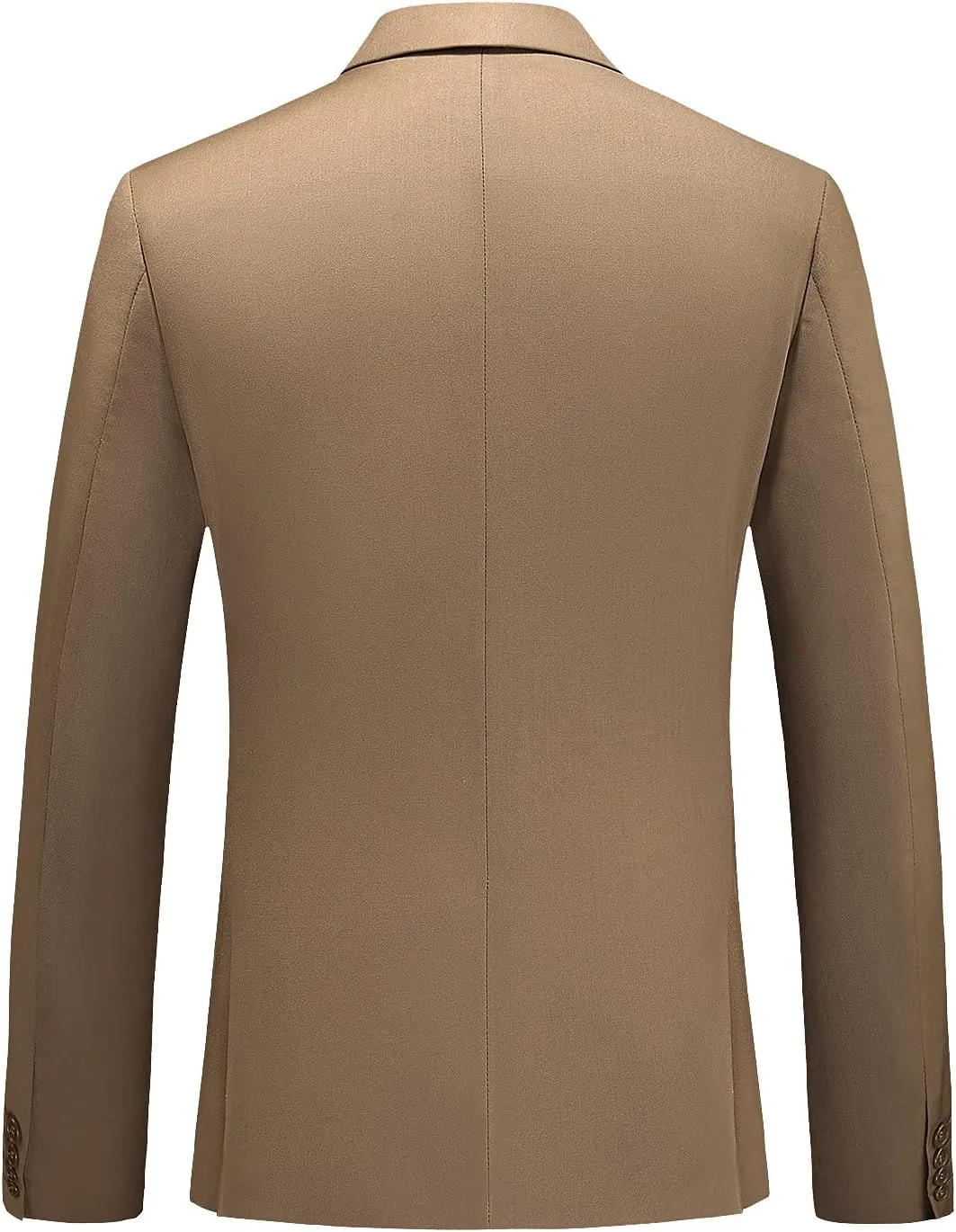 MOGU Men's Double-Breasted Suit Blazer Slim Fit Solid Color Sport Coat Jacket for Business, Wedding, Prom & Formal Events