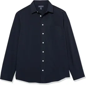 Nautica Big Boys' School Uniform Long Sleeve Performance Oxford Button-Down Shirt