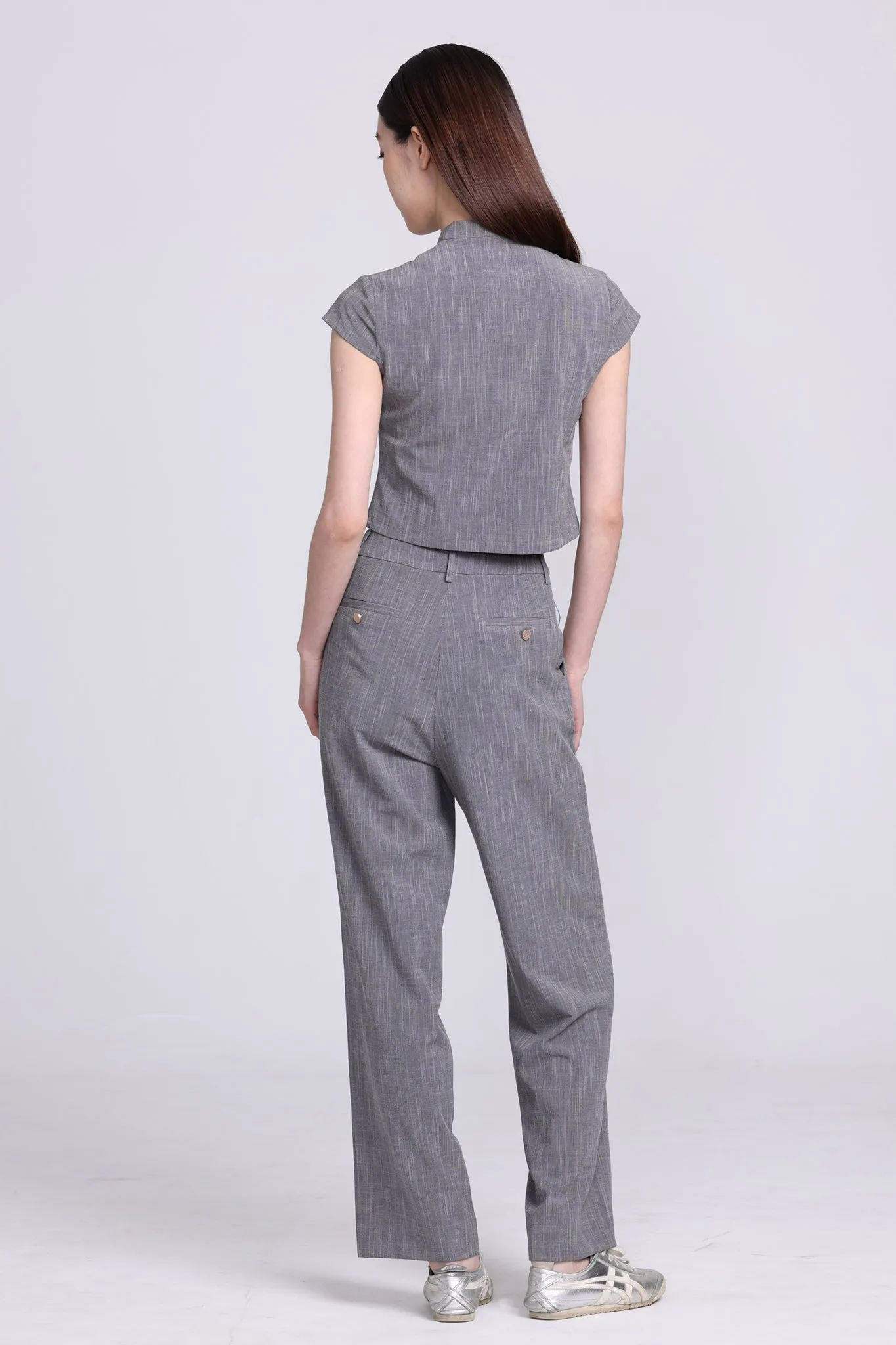 NELLY Straight Pants (Grey)