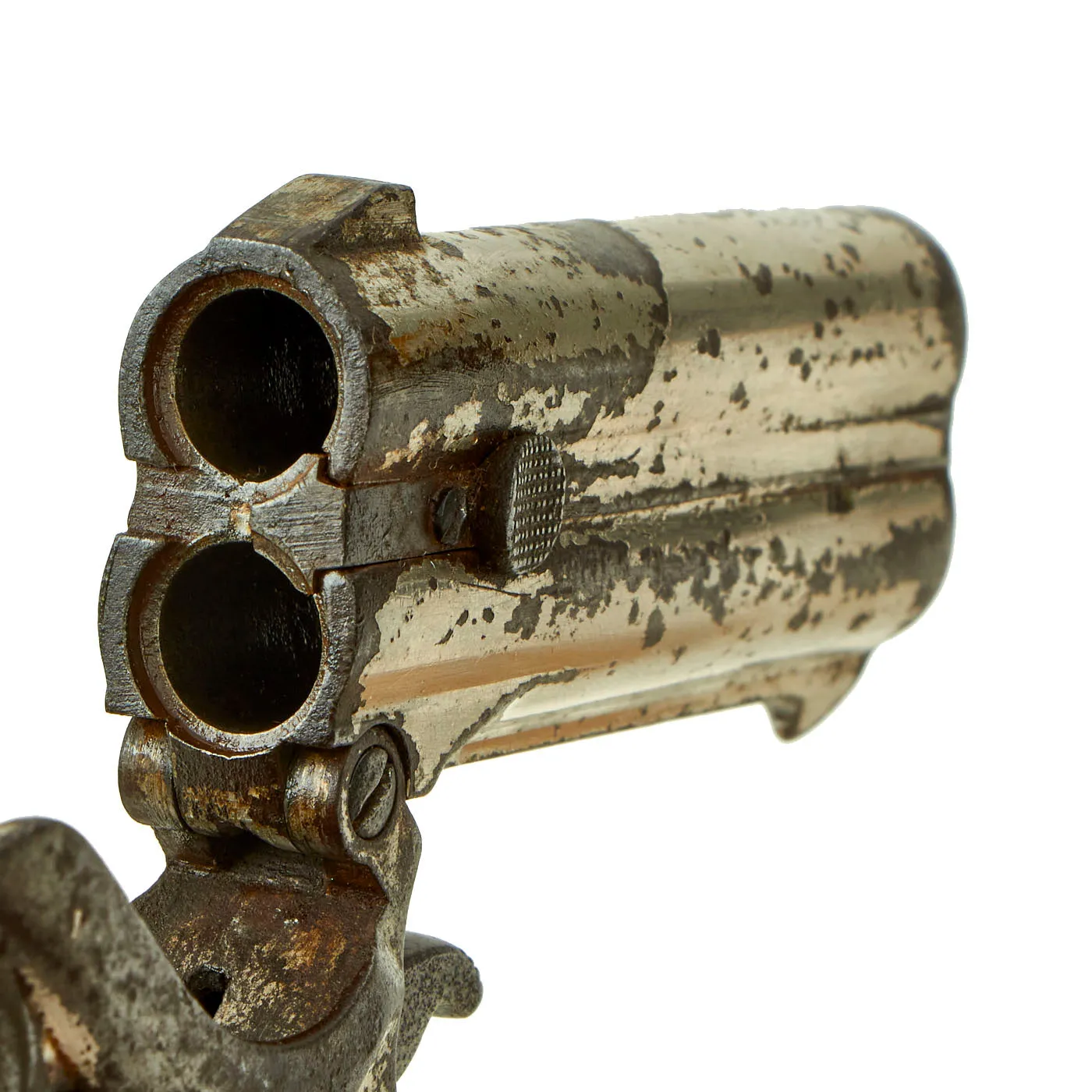 Original U.S. Remington .41 Rimfire Model 95 Over & Under Pocket Pistol Serial 152 with Bone & Pearl Grips in Custom Wood Case