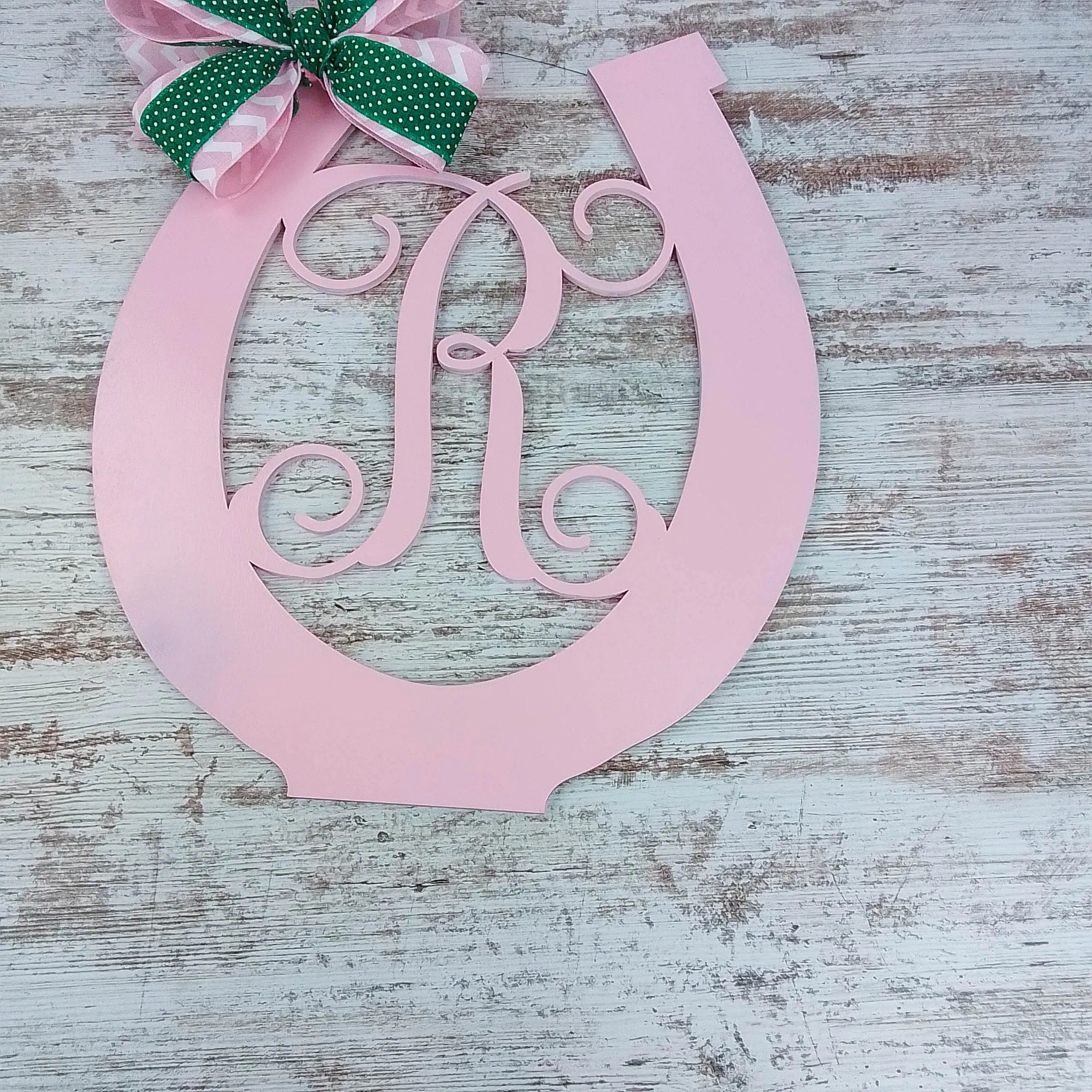 Personalized Door Hanger, Horseshoe Home Decor, Monogrammed Gift for Housewarming, Birthdays, Holidays