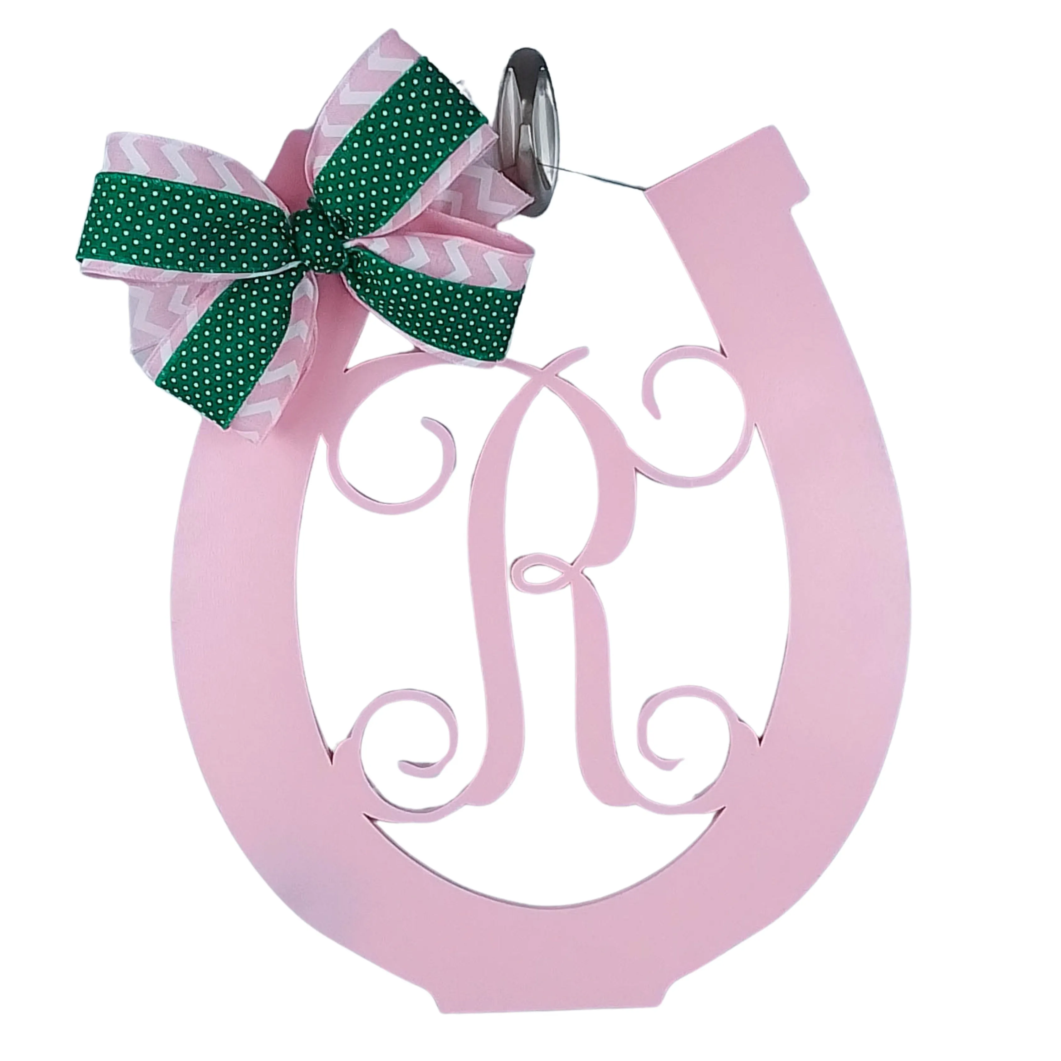 Personalized Door Hanger, Horseshoe Home Decor, Monogrammed Gift for Housewarming, Birthdays, Holidays