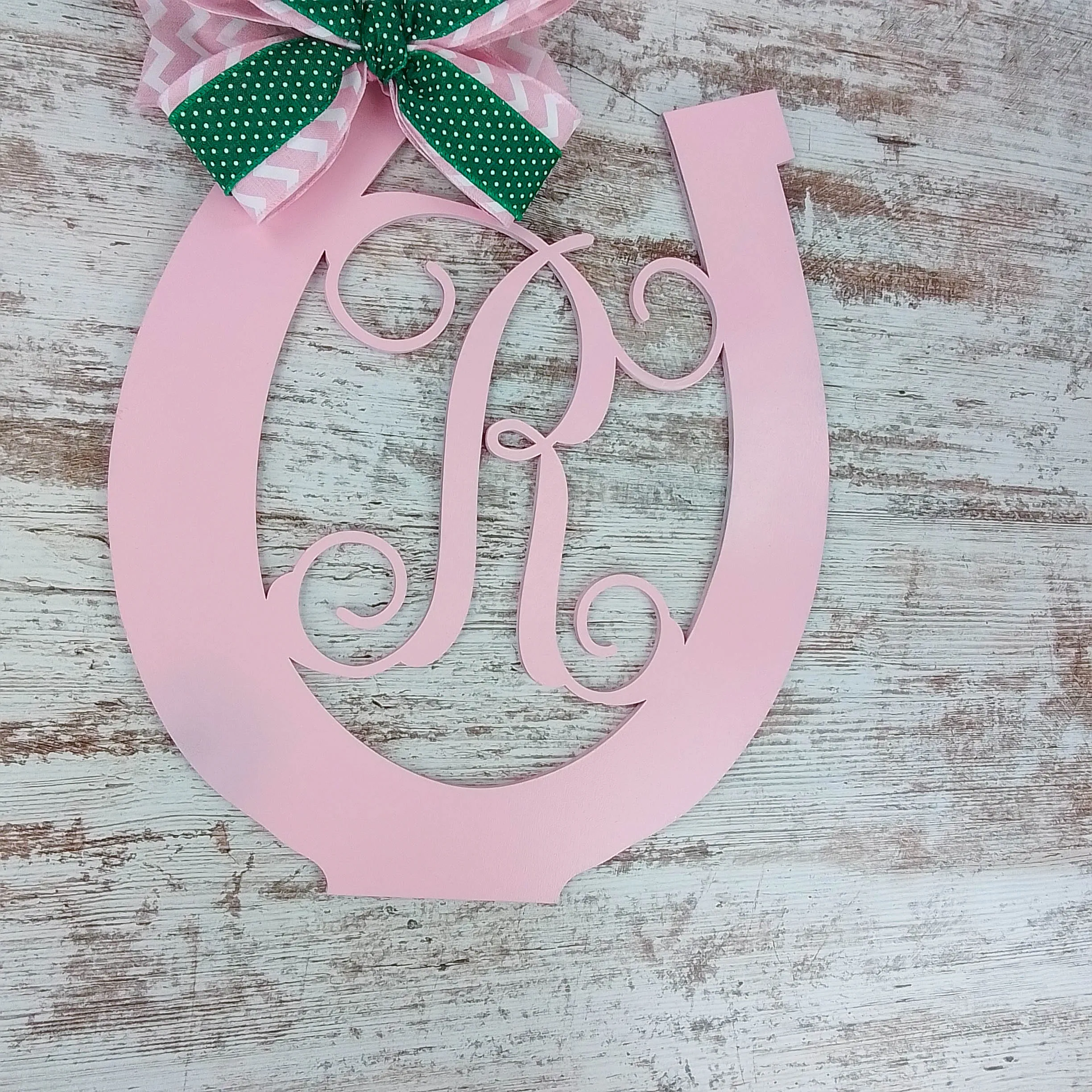 Personalized Door Hanger, Horseshoe Home Decor, Monogrammed Gift for Housewarming, Birthdays, Holidays