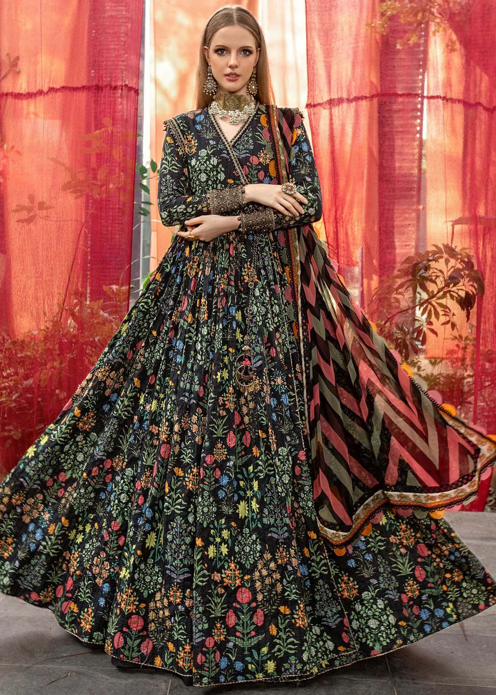 Printed Lawn Suit - Maria B - M.Prints Eid Collection 2023 - MPT-1808-B