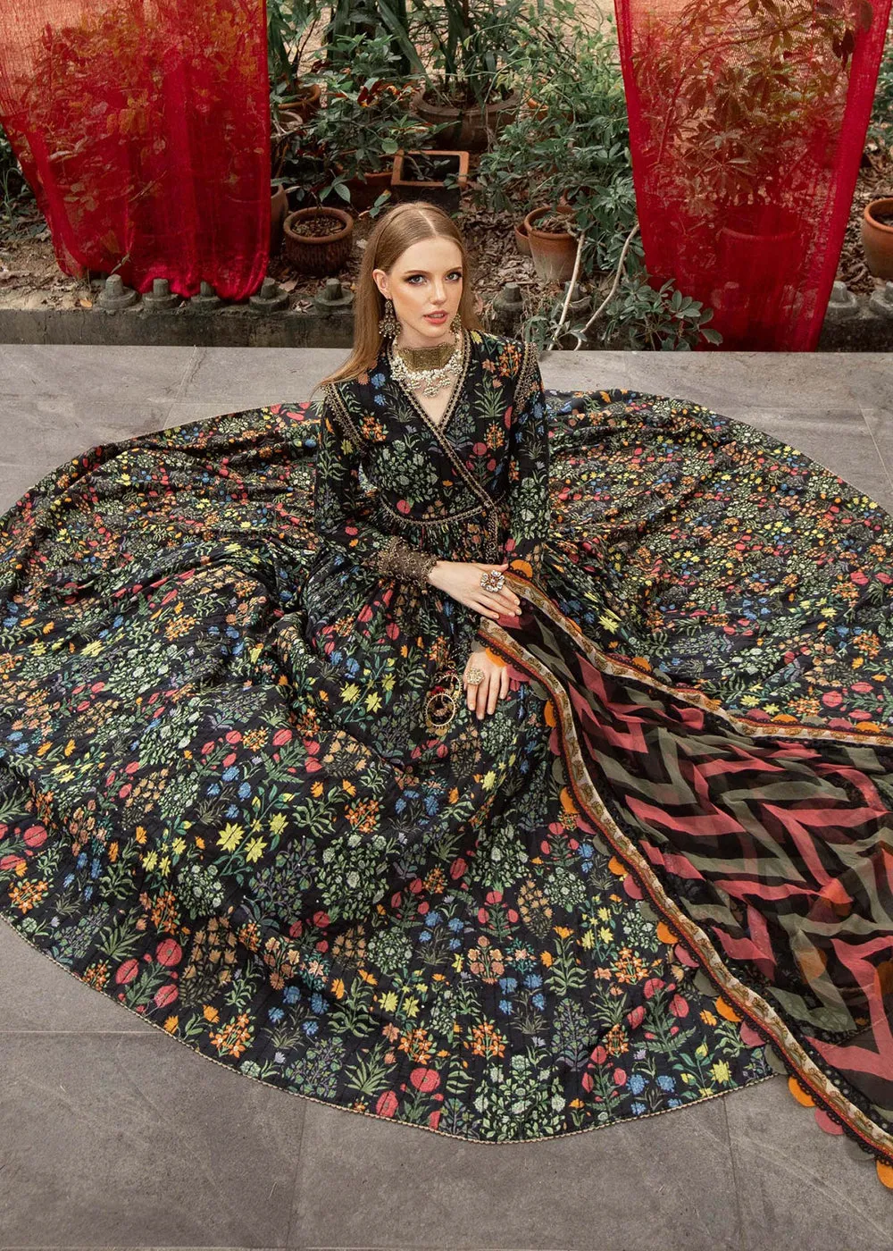 Printed Lawn Suit - Maria B - M.Prints Eid Collection 2023 - MPT-1808-B
