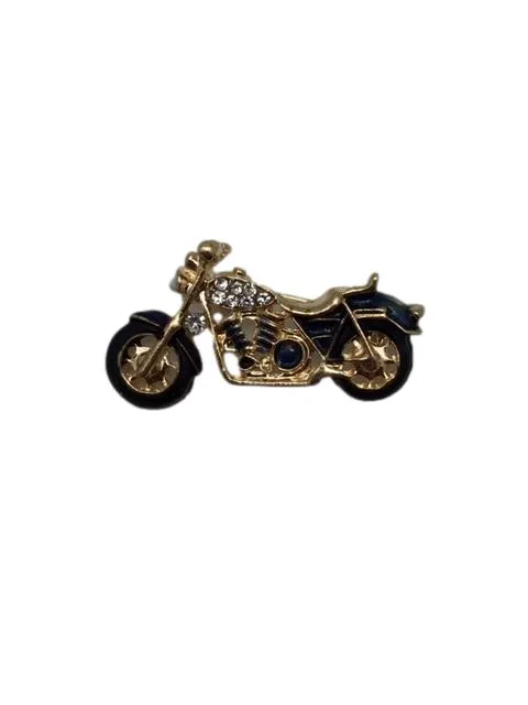 Red or Dark Blue Motorcycle Lapel Pin