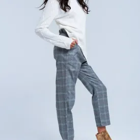 Red Tartan Pattern Pants