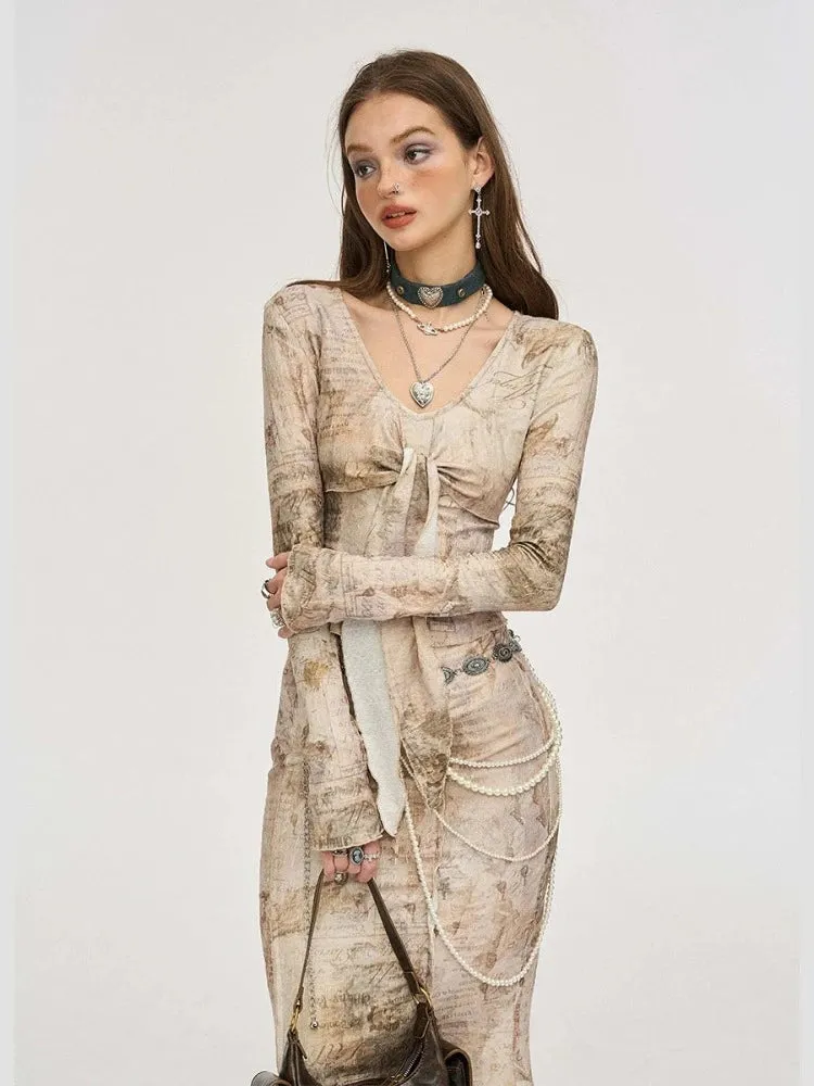 Retro long skirt suit【s0000007247】