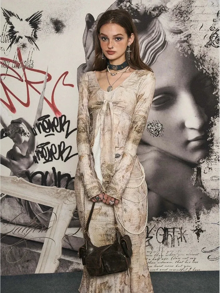 Retro long skirt suit【s0000007247】