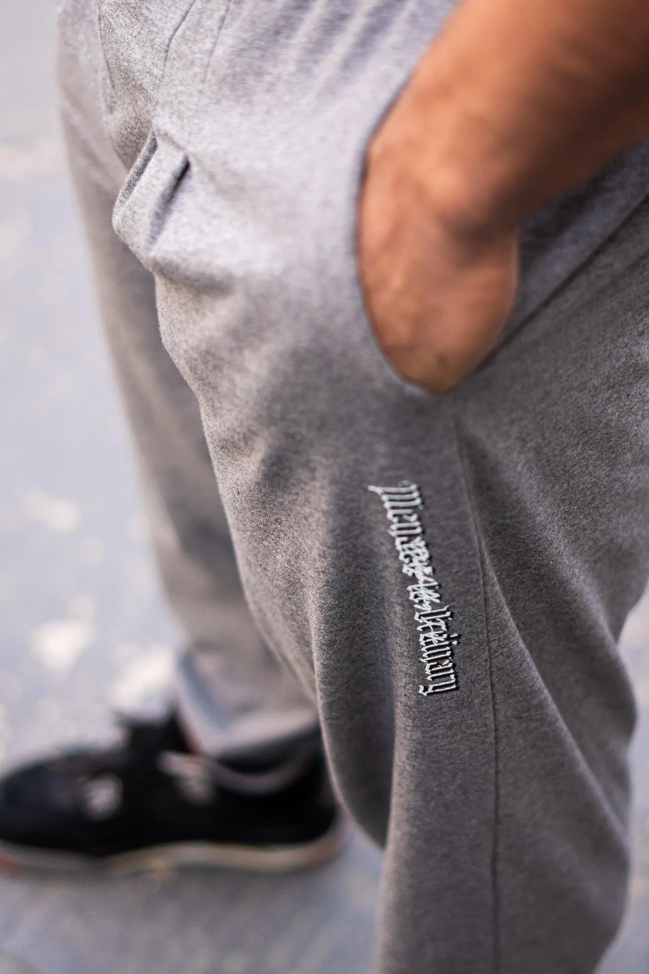 Retro Oversized Bodybuilding Pants - Glacier Gray