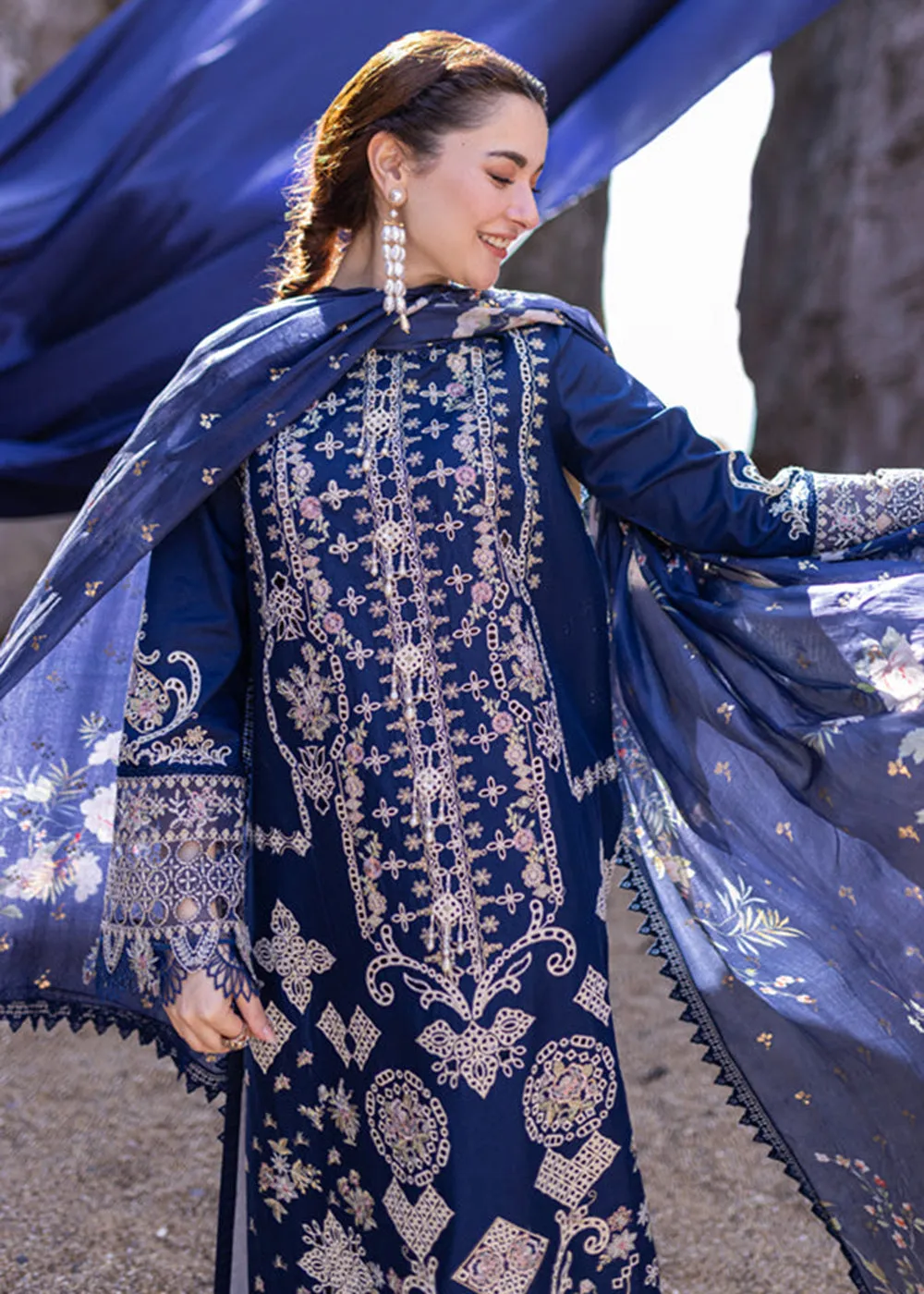 Sahil Kinare Luxury Lawn '24 by Qalamkar | FP-06 MIRAY