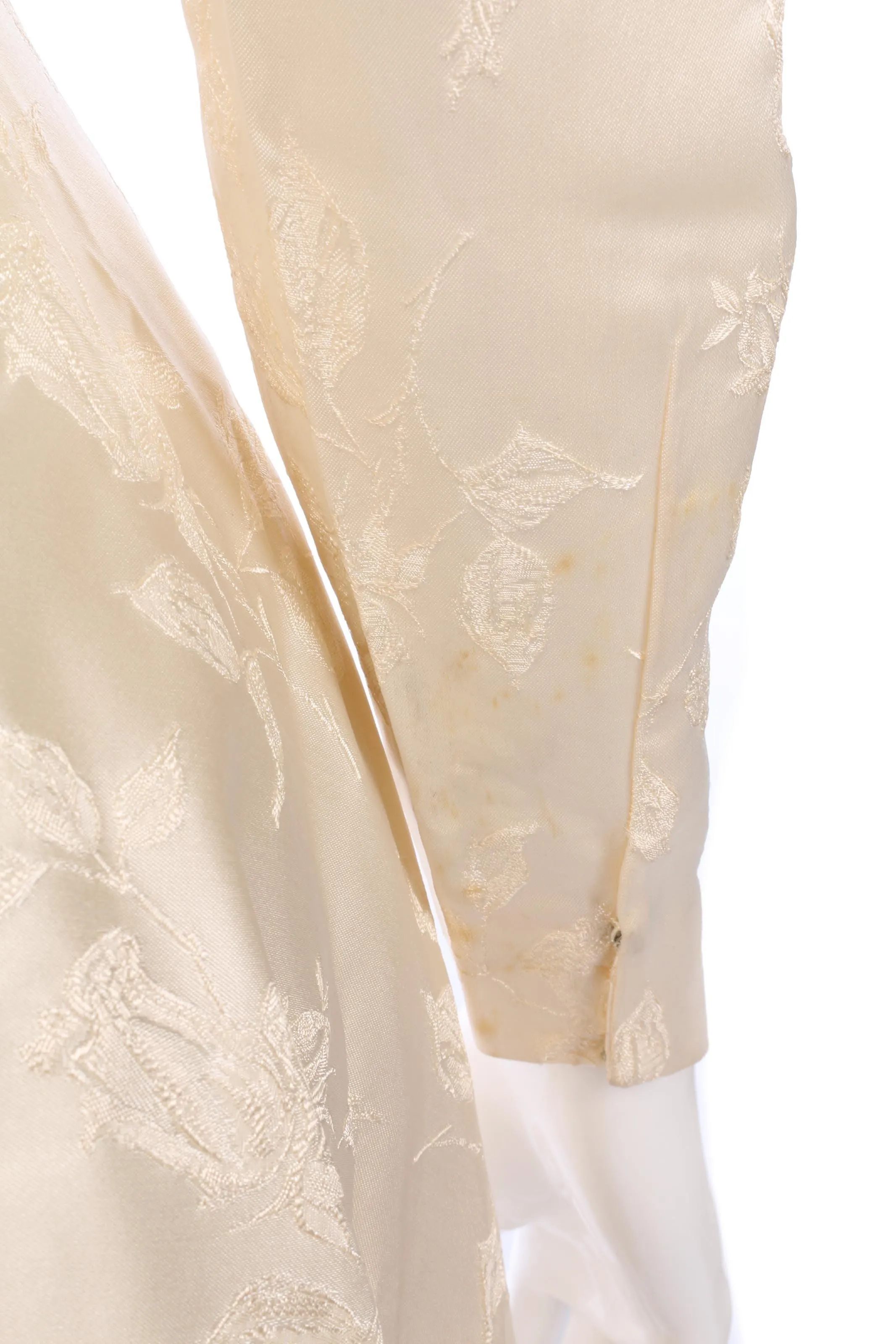Short vintage strapless wedding dress and matching jacket size S