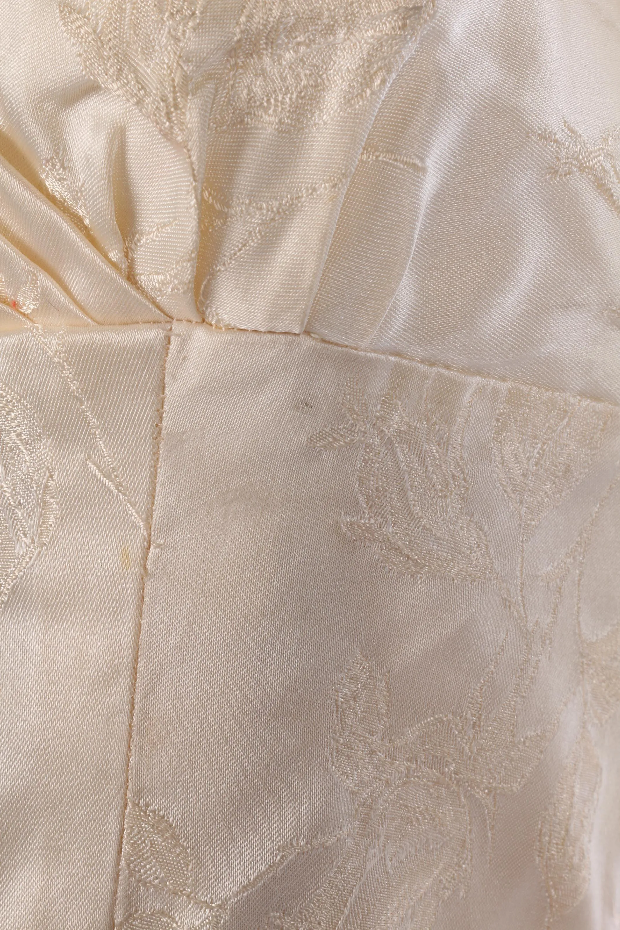 Short vintage strapless wedding dress and matching jacket size S